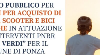 RIAPERTURA TERMINI – INCENTIVI PER LA MOBILITÀ ELETTRICA A PONZA